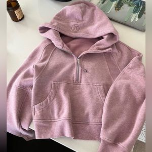 Lululemon scuba half zip oversized jacket - size XS/S, pink